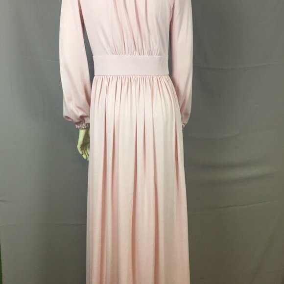 Ayres Unlimited Pink Vtg Maxi Dress Wmns vtg k102 - Picture 4 of 8